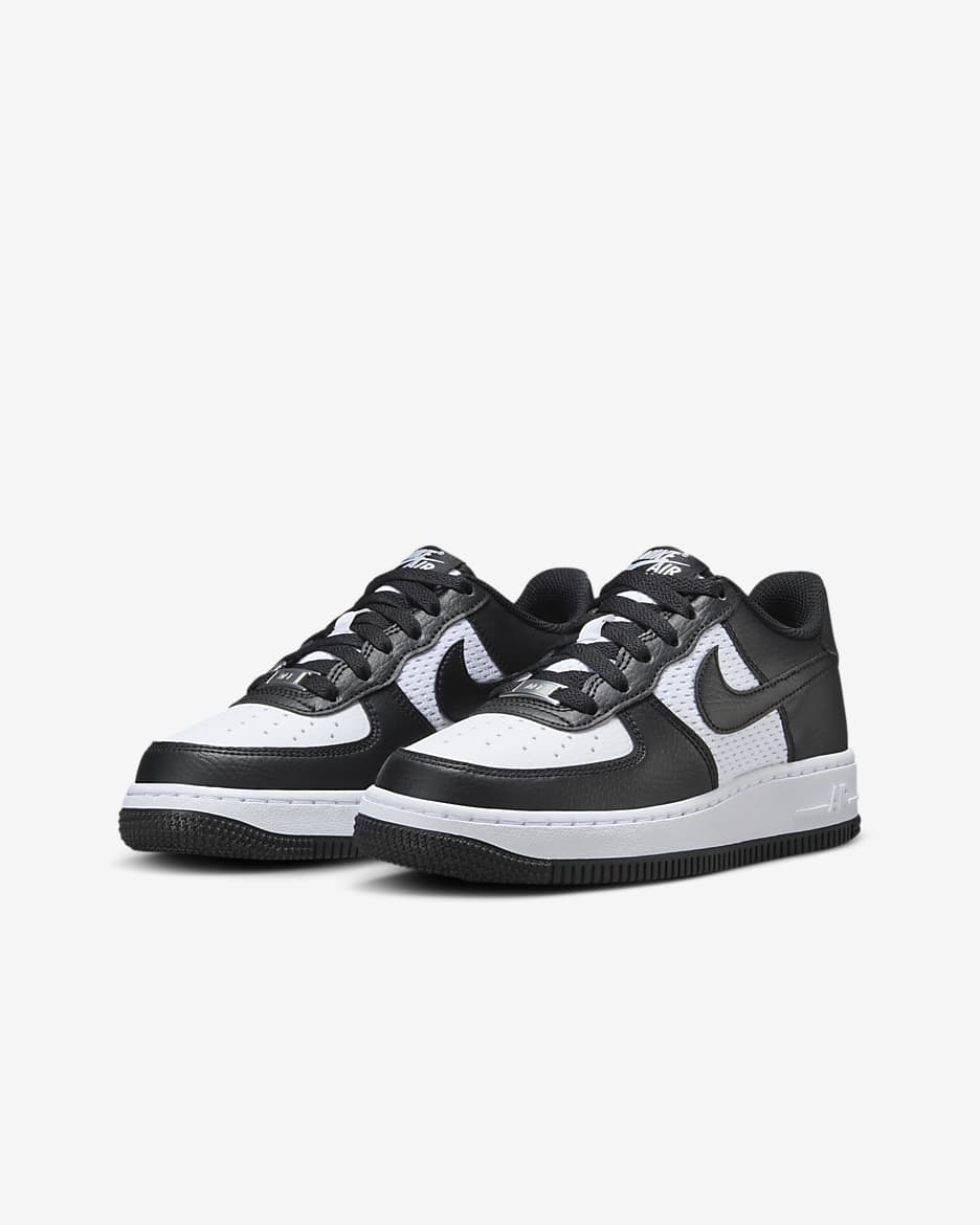 Nike Air Force 1 Hightop Black LE With Strap GS Size 3.5Y 2024